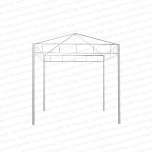 Estrutura Para Tenda Piramidal 3x3m