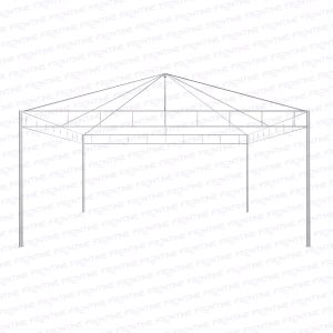 estrutura para Tenda Piramidal 6x6m