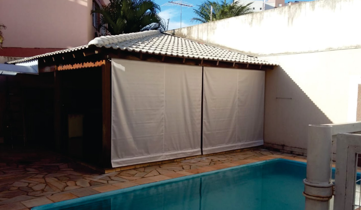 Toldo Cortina lona cristal